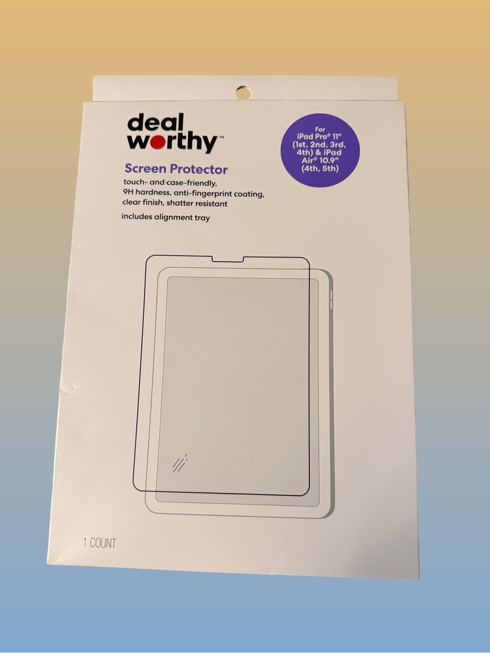 Screen Protector - iPad Pro 11” (generation 1,2,3, & 4) & Air 4th & 5th